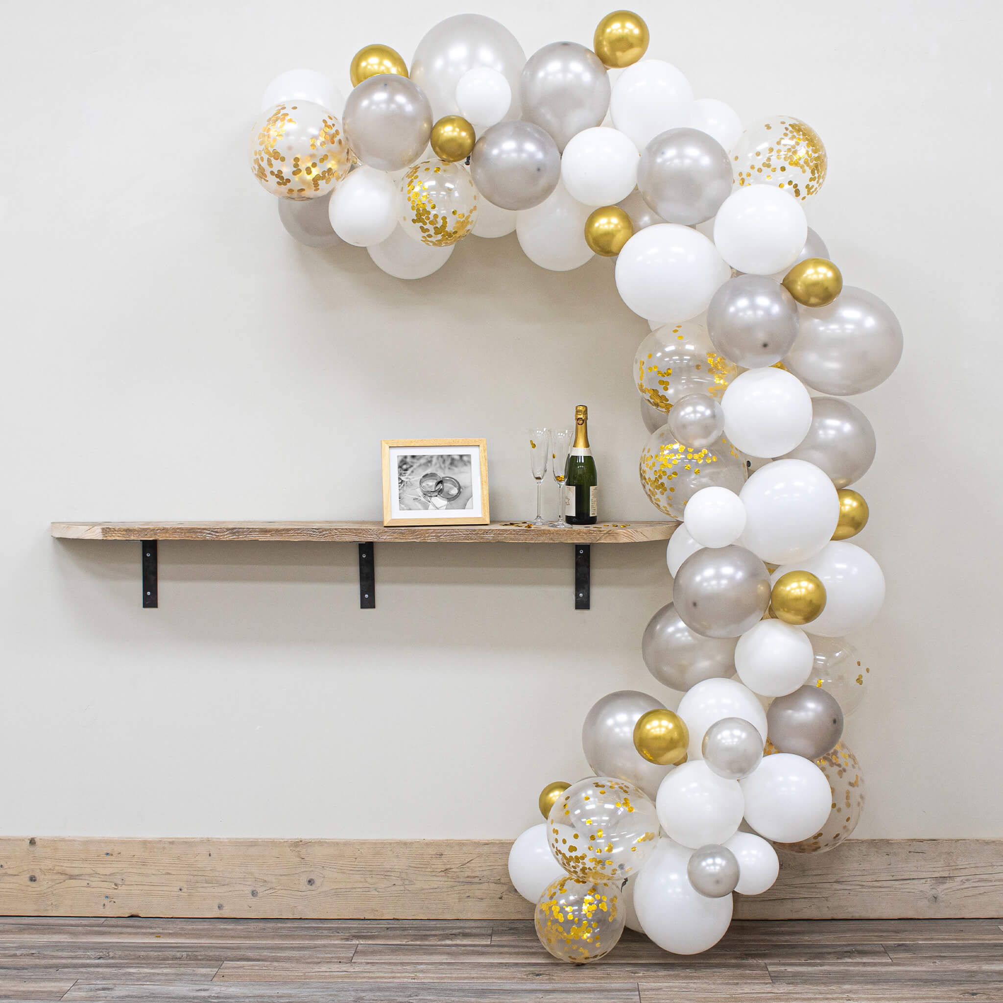 Wedding or Anniversary DIY Balloon Arch Kit - Includes over 120 Balloons