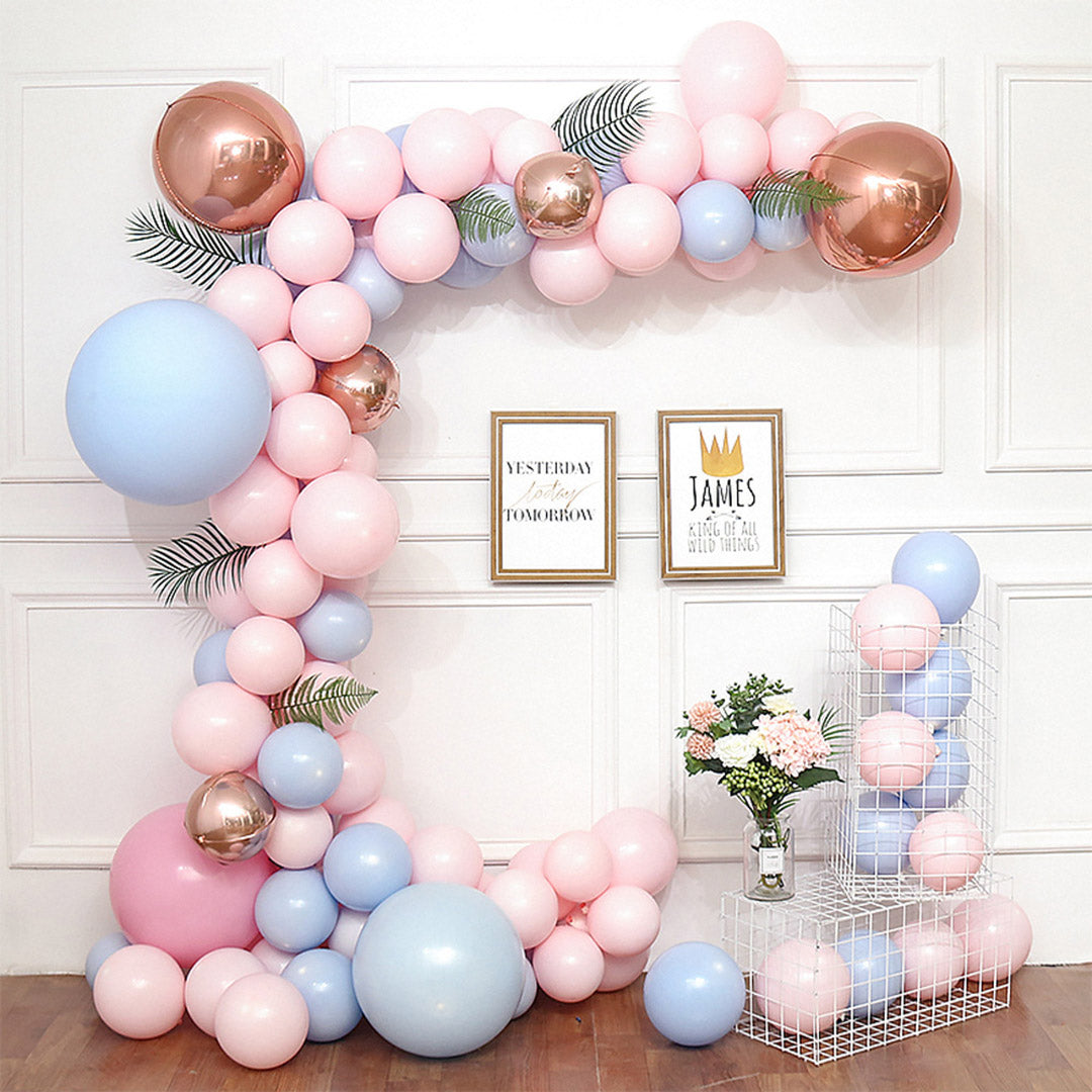Baby Boy Gender Reveal Baby Shower Balloon Arch Decoration DIY Kit - Includes 100+ Balloons